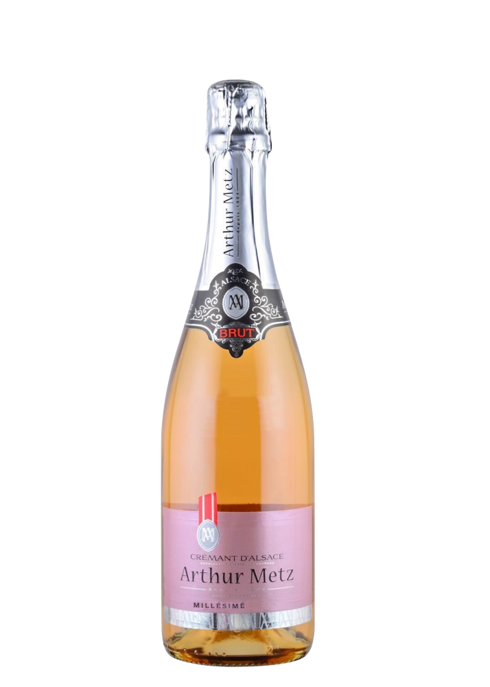 Arthur Metz Cremant D'Alsace Brut Rose 75 Cl
