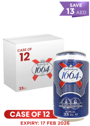 Kronenbourg 1664 Can 33 CL X 12 Case