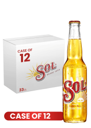 Sol Beer Btl 33 CL X 12 Case