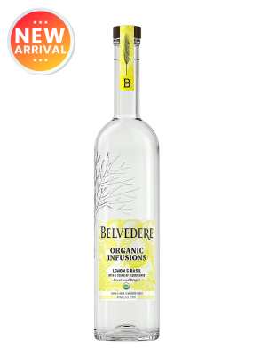 Belvedere Organic Infusions Lemon & Basil 75Cl